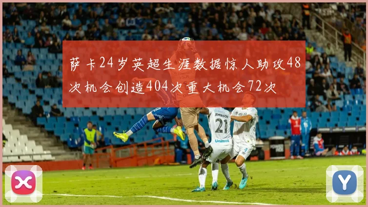 萨卡24岁英超生涯数据惊人助攻48次机会创造404次重大机会72次